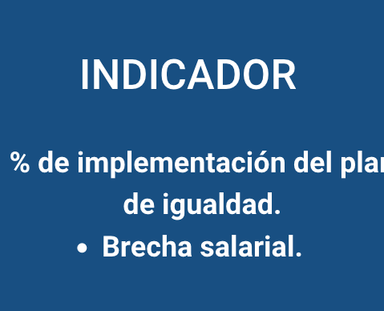 % de implementación del plan de igualdad